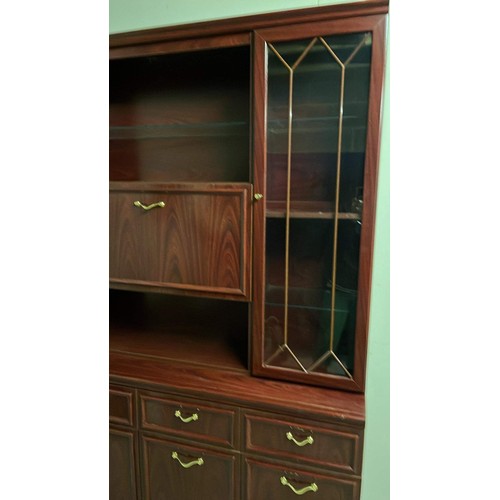 425 - MAHOGANY EFFECT LOUNGE UNIT