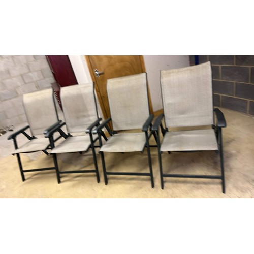 442 - FOUR FOLDING GARDEN CHAIRS