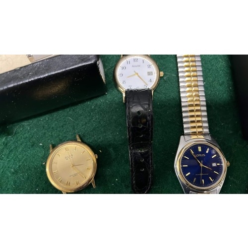 512 - GENTS WATCHES AND COSTUME JEWELLERYACCURIST , PHILIP MERCIER AND OTHER