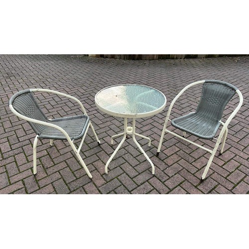 617 - USED GARDEN TABLE AND CHAIRS