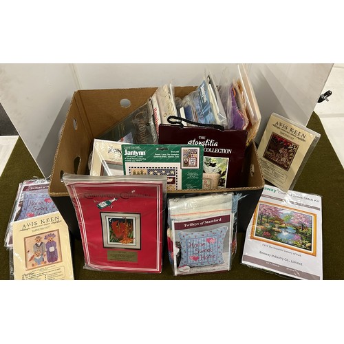 41 - 23 PACKET OF CROSS STICH CRAFT ITEMS