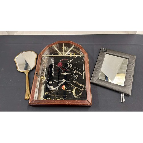 27 - JEWELLERY CASE WITH COSTUME AND MORE