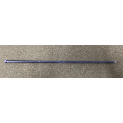 48 - GENTLEMAN SWAGGER STICK WITH ORIENTAL DETAIL TO GRIP WITH BLUE FINISH