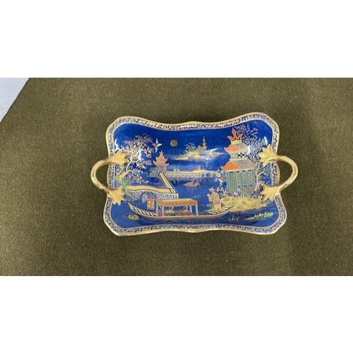 43 - BLUE ORIENTAL CARLTON WARE DISH / BOWL