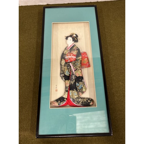 37 - 3D FRAMED AND GLAZED ORIENTAL ART