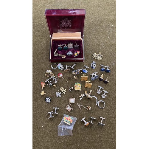 214 - MIXED CUFFLINKS AND MORE