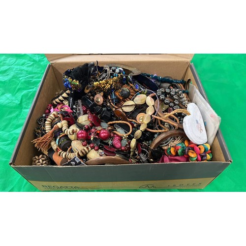 200 - BOX OF COSTUME JEWELLERY