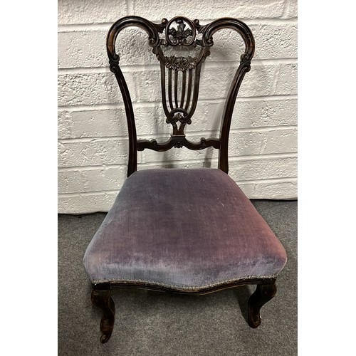 246 - Edwardian low parlour chair