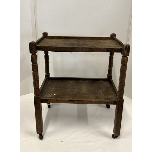 239 - Vintage small wooden tea trolley