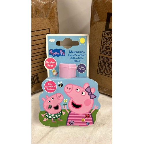 405 - 2 x boxes of 12 kokomo peppa pig hand sanitiser