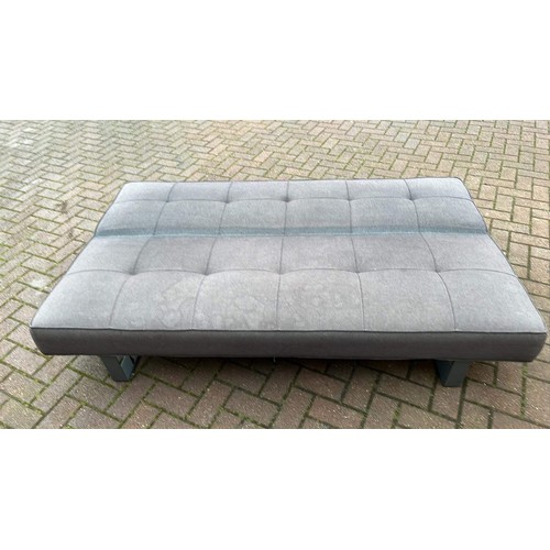 384 - GREY FINISH SOFA BED