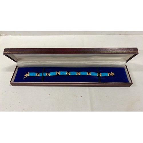 144 - ORIENTAL BLUE FINISH BRACELET