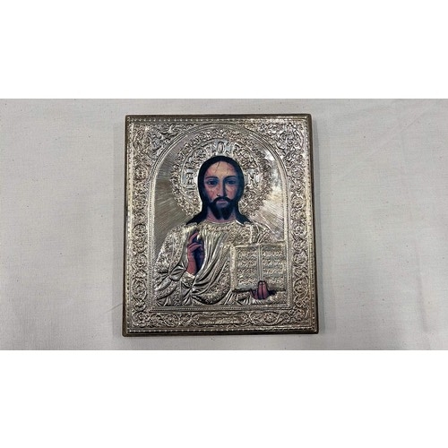 9 - 925 SILVER RELIGIOUS ICON PLAQUE