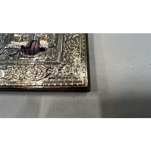 9 - 925 SILVER RELIGIOUS ICON PLAQUE