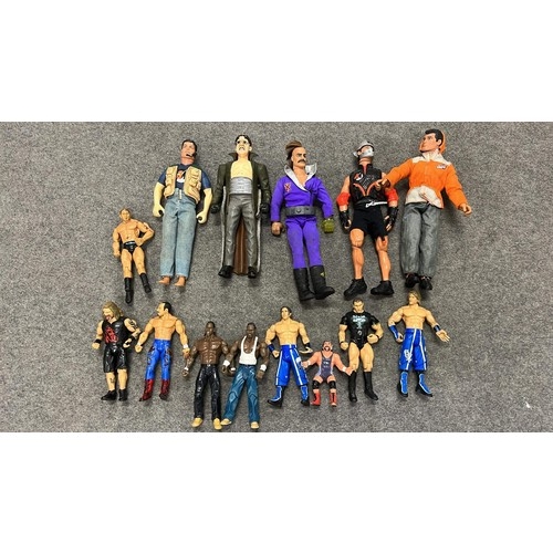 167 - PLAY WORN ACTION MAN AND OTHER JOINTED FIGURES