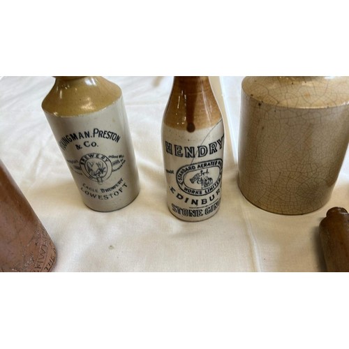 125 - EARTHEN WARE BOTTLES