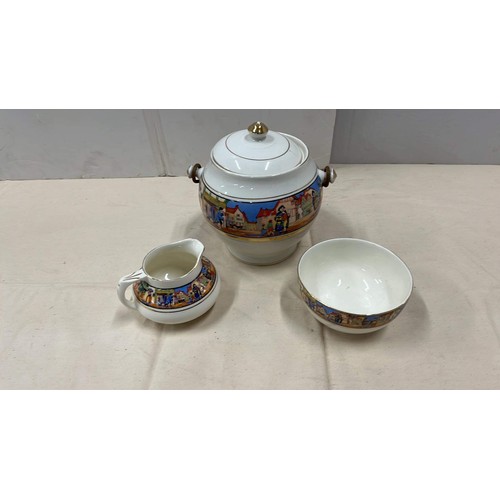 70 - CROWN DUCAL CRIES OF LONDON TEA SET