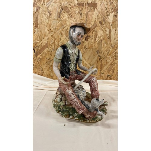 69 - LARGE CAPODIMONTE TRAMP FIGURE