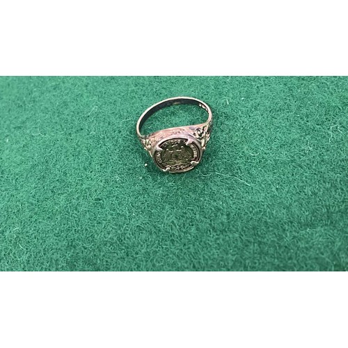 25 - SILVER HALLMARKED RING