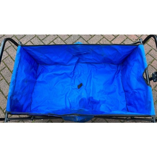 505 - BLUE FOLDING CART FOR GARDENS AND BOOT SALES