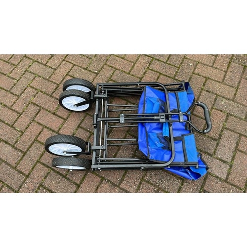 505 - BLUE FOLDING CART FOR GARDENS AND BOOT SALES