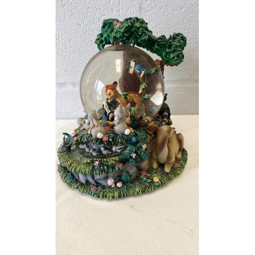 22 - MUSICAL BAMBI AND FRIENDS CHARACTER GLOBE ART WORK