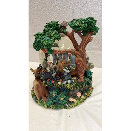 22 - MUSICAL BAMBI AND FRIENDS CHARACTER GLOBE ART WORK