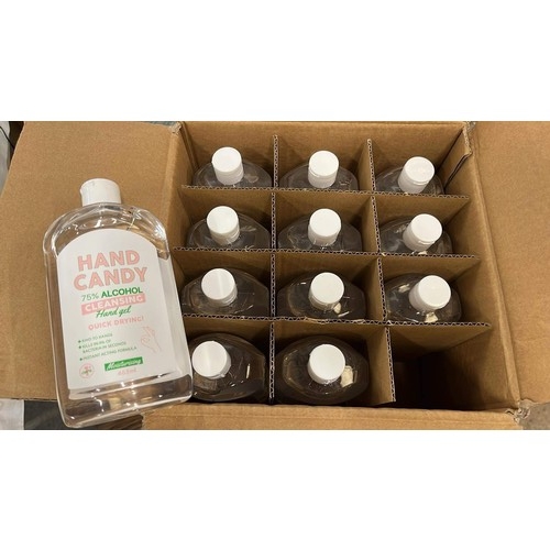 406 - 1 box of 12 hand candy cleansing gel