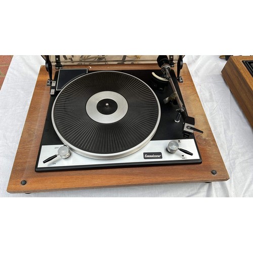 835 - TWO RETRO TURN TABLES UNCHECKED