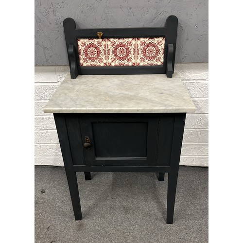 62 - TILED BACK WASH STAND