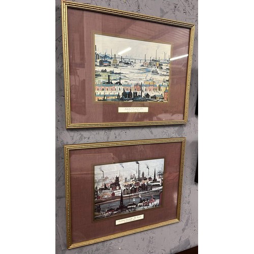 47 - FOUR L.S. LOWERY FRAMED PRINTS