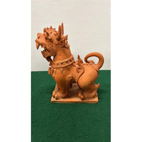 18 - TERRACOTTA FOO DOG