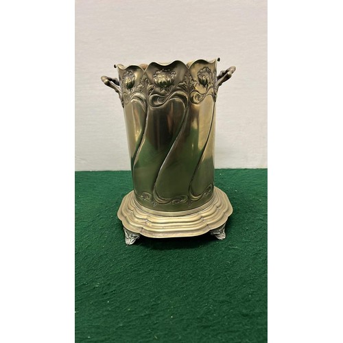 12 - ART DECO PLATED BOTTLE HOLDER