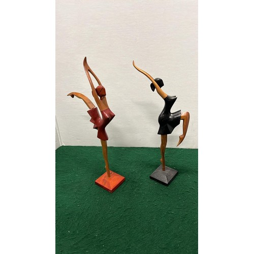 11 - TWO TREEN BALLERINA FIGURINES