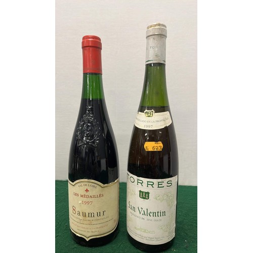 103 - TWO BOTTLES OF 1997 TORRES AND VAL DE LOIRE WINE