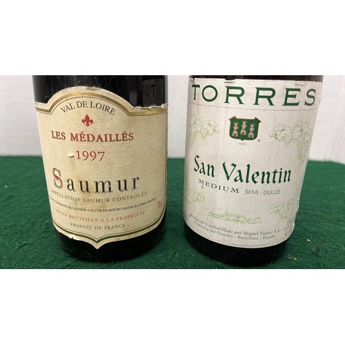 103 - TWO BOTTLES OF 1997 TORRES AND VAL DE LOIRE WINE