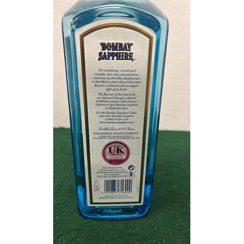 92 - BLUE LONDON DRY GIN VAPOUR INFUSED BOMBAY SAPPHIRE