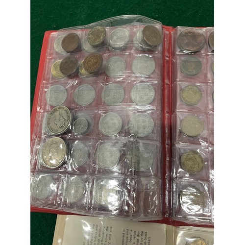 188 - ALBUM OF APPROX 88 HONK KONG COINS AND A BARCLEYS BANK 1967 YEAR SET SEE ALL PICTURES