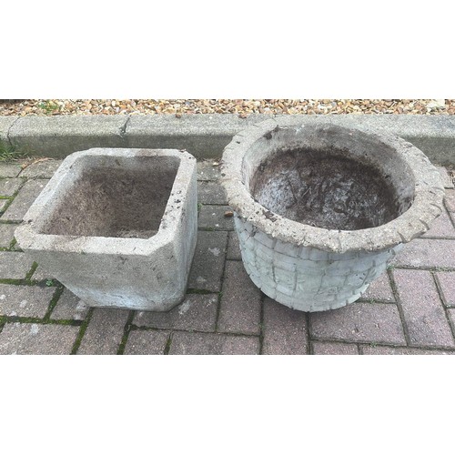 265 - TWO GARDEN PLANTERS