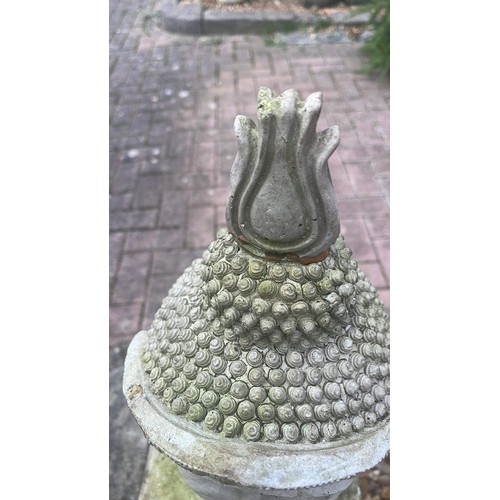 266 - GARDEN BASE AND THAILAND BUDDA HEAD USED AND REPAIRED SEE PICTURES