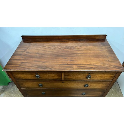 309 - EDWARDIAN MAHOGANY 2 X 2 CHEST OF DRAWERS