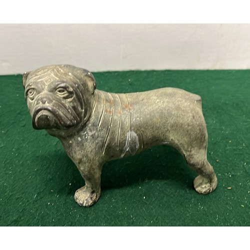 156 - METAL DOG SCULPTURE