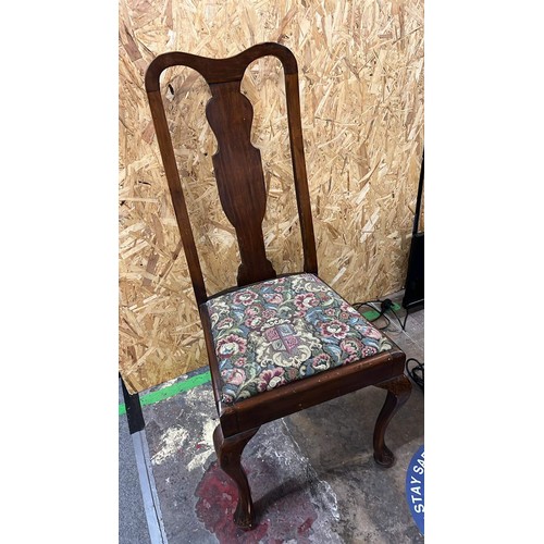 317 - QUEEN ANN LEGGED DINNING CHAIR