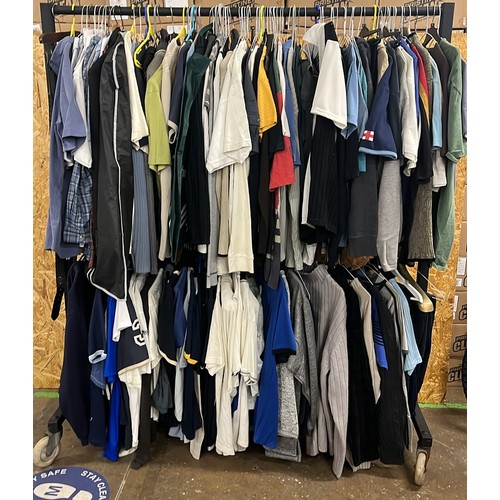 160 - VERY LARGE QUANTITY OF GENTS GOOD GRADE CLOTHES SEE ALL PICTURES