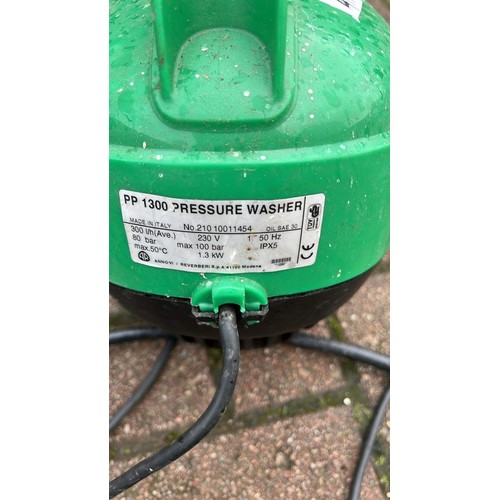 411 - GREEN PP1300 POWER WASHER USED UNTESTED