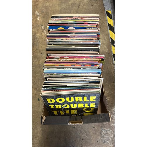 203 - BOX OF MIXED ARTIST AND MUSIC LPS