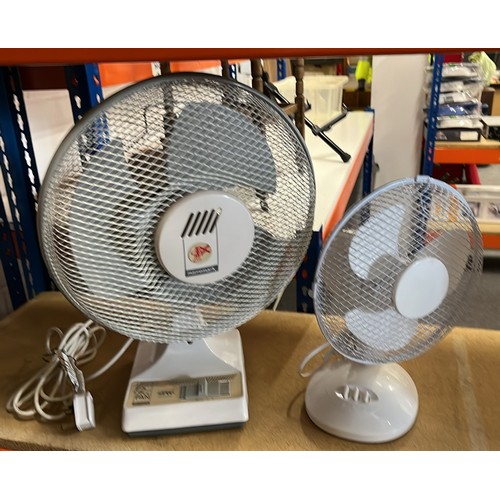 212 - TWO DESK FANS