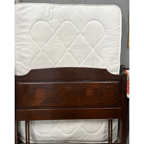 217 - DOUBLE MATTRESS AND HEAD BOARD