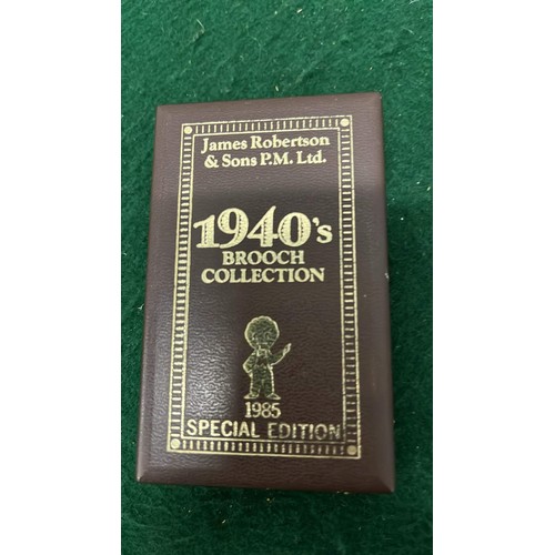 136 - JAMES ROBERTSON AND SONS P.M. LTD 1940s BROOCH COLLECTION / 1985 SPECIAL EDITION