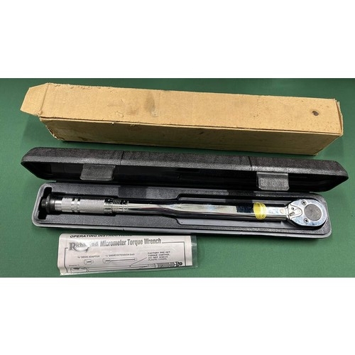 108 - BOXED MICROMETER TORQUE WRENCH